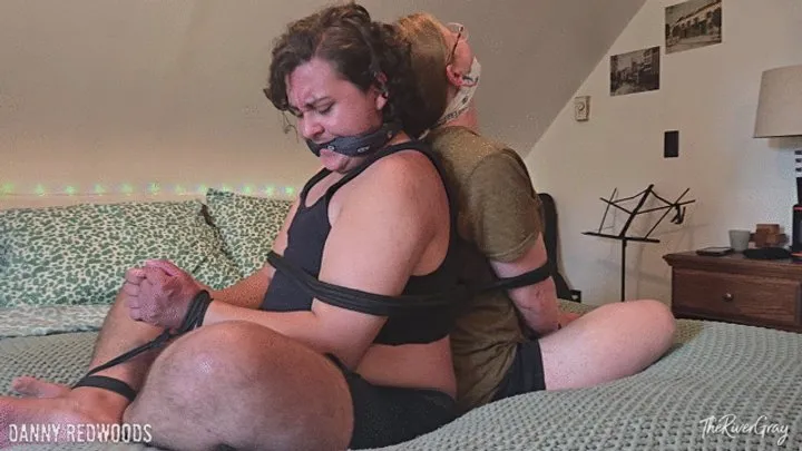 Danny Redwoods - Danny and River Gagged and Bound Together (horizontal)