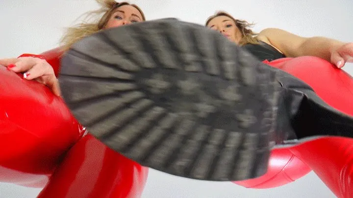 Boss Girls - Queen Hanna and Mistress Jane - Lick the soles of your mistresses' boots - small version