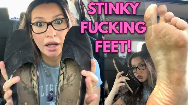Temptress Toxin - My feet stink sooo bad today! | POV Shoe Removal & Teasing in the Car (4K Ultra HD)