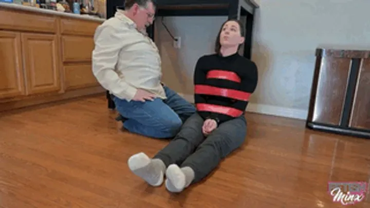 Minx Grrl's Fetish Corner - Domestic Failings Gets Her Dirty Sock Taped To Face! (WMV Format!)