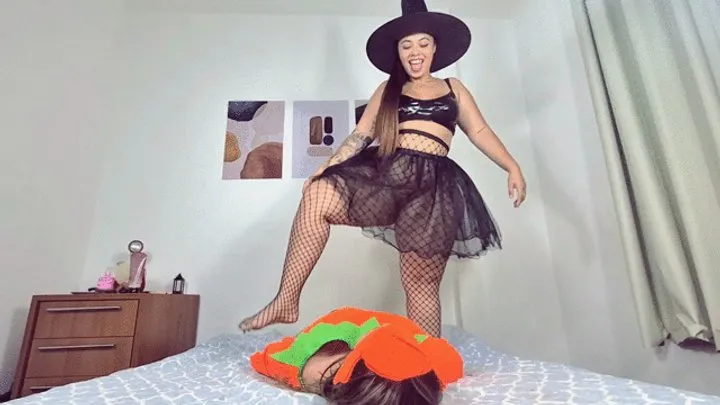 Babiventurafetish - Witch Rosalia Offers Fart Pranks to Her Submissive Pumpkin By Rosalia Peach and Sabrina Cam Babi part 1