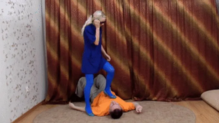 Furious Girls - Platinum blonde introduces new heels to the slave, vd012h 720p