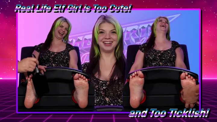 Random Sole Encounters - Real Life Elf Girl is Too Cute and Too Ticklish!