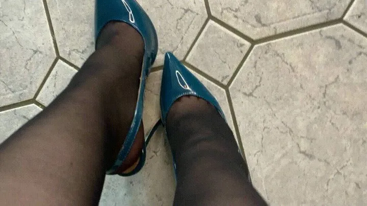 Ladynataly - heels and nipples up close