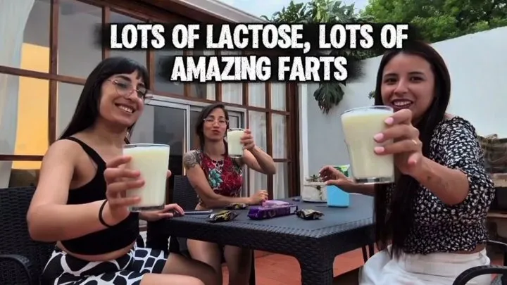 Alessiialove - Drinking milk, lots of amazing farts in the yard Alesia, Grecia, Jasmine