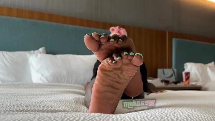 A Boss Ass Experience - Mint Green Foot Worship