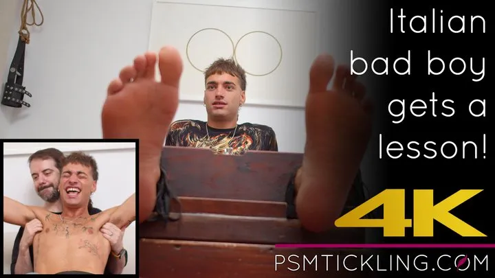 Psm Tickling Network - Tickle virgin Damiano in the stocks 4K