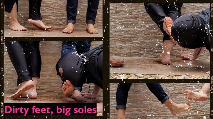 Lady Syl Nifty - We got our feet dirty, the slave cleaned them but still needed to wash them 1080FHD