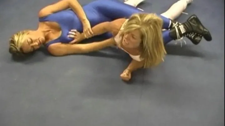 Sexy Fighting Women - A Rematch, Wrestling In Shiny One Piece Spandex Leotards