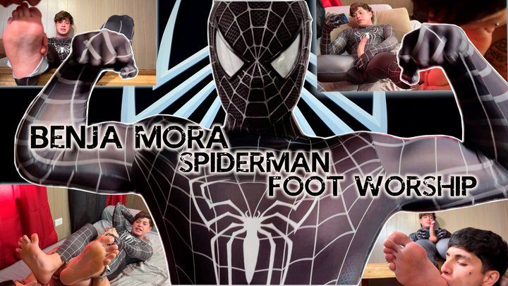 Str8crushfeet - Benja Mora - Rule34 Spiderman Defeat criminal with his feet and humiliates them