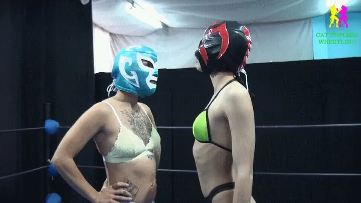 Russianwomanwrestling - Litte Kitty vs Nelly - Female Topless Erotic Pro Wrestling Fight - CTW021