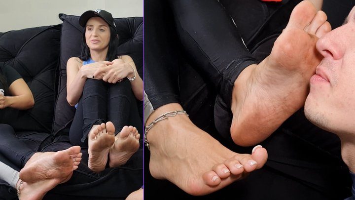 7g     7 Goddesses Feet Fjobs Ballb - Goddess Kiffa and Vitoria Vonteese - He Lost the Bet Now He Must Lick Their Dirty Feet - DIRTY FEET - FOOT WORSHIP - DOMINATION - TOE SUCK - FOOT SLAPPING - HUMILIATION - FEMALE DOMINATION - SOLES - SLAP - FEMDOM - 720p