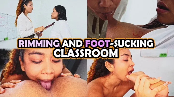 Foot Fetish Latinas - Rimming and foot sucking classroom - Kendra - Lissa