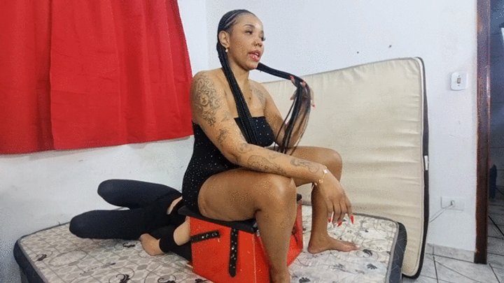 Britney Hunter Fetish - Ebony delicious Dominating the Princess Slave in a Smotherbox with a Lot of Weight Part 2 By Iza Candy And Sabrina Green Cam Full HD