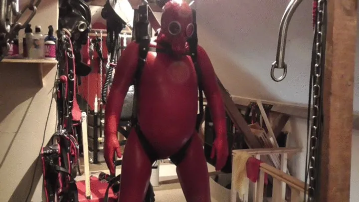 Rubbersubmission Clip Store - Red Rubber Suspension Bondage Compilation