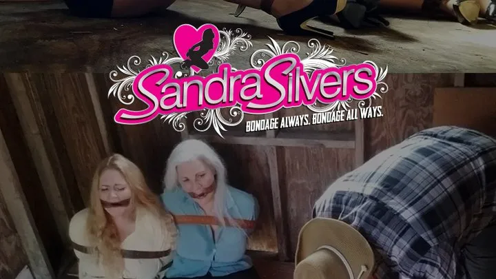 Sandra Silvers - Please Tie Me Up - Belt Bound in the Outback – Part One – Trio of Stolen MILF Secretaries Strapped into Hogties by Cowboy on the Ranch! HD MP4 File Format