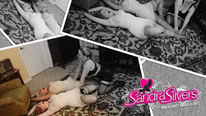 Sandra Silvers - Please Tie Me Up - Vintage Vibes as Girdled MILF Mistress Treats her Lesbian Household to Ballgagged Bondage Orgasms! WMV DVD File Format