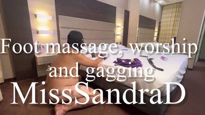 Miss Sandra Domina - Bikini bitch foot massage, worship and gagging