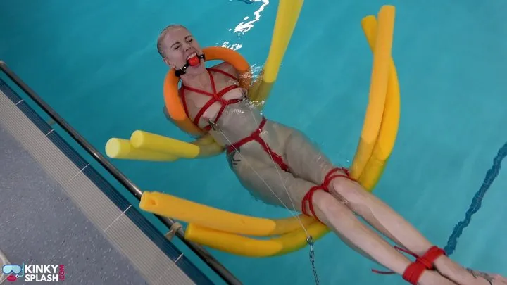 Kinky Splash - Bratty Lucy's Wet Punishment: Rope, Clamps & Noodles - MP4