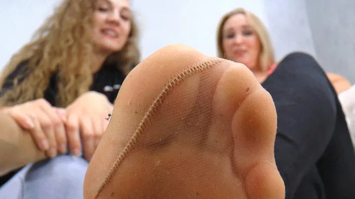 Boss Girls - Princess Cindy and Mistress Jane - Intense foot odor makes you even hornier