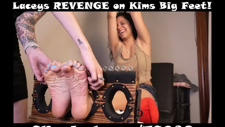 The Tickle Room - Laceys REVENGE on Kims Big Feet!