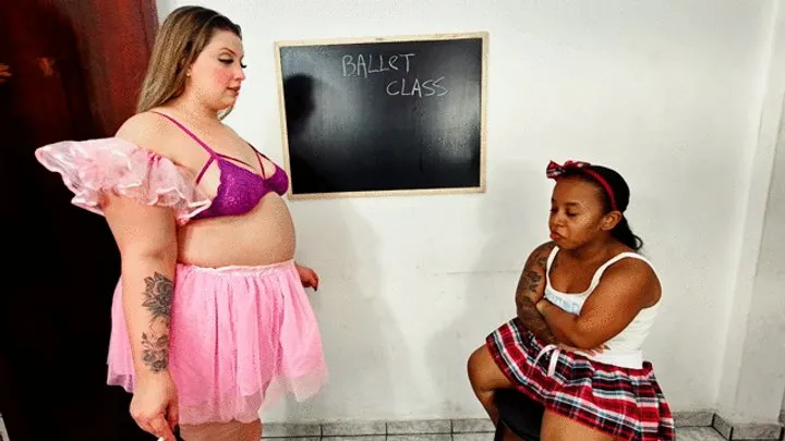 Babiventurafetish - Ballet class with smelly farts as punishment!! By Britney Hunter and Mini Valeria Cam Babi