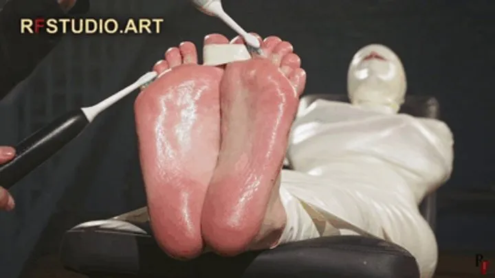 Rf Studio Production - Astrid in a Sleek Microfoam Cocoon Part 4 - Foot Tickling (UHD 4K MP4)