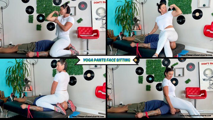 Beauties And Beatdowns - Yoga Pants Face Sitting - Goddess Rapture Wears Her Favorite Yoga Pants For This Face Sitting and Ass Smothering Video - Her Big Ass Makes Sure He Can't Breathe - UltraHD (MP4)