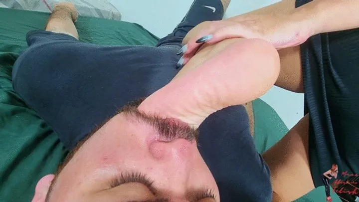 Manu Albertine Feet - Foot gagging hangover halloween, part 4, by JMelissa Ramos and Slave, FULL HD
