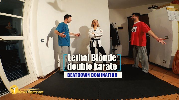 Martial Fetish - Lethal Blonde double karate beatdown domination