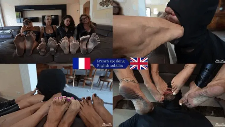 Mellemfootfetish - Lick our filthy feet! 4 Dominatrixes 1 submissive - FOOT WORSHIP - FOOT FETISH - DIRTY FEET - FOOT DOMINATION - FOOT HUMILIATION - FOOT SMELLING