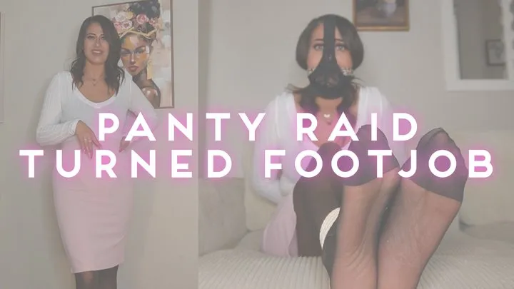 Milaap - “Panty Raid Turned Footjob” [BONDAGE + FOOTJOB]