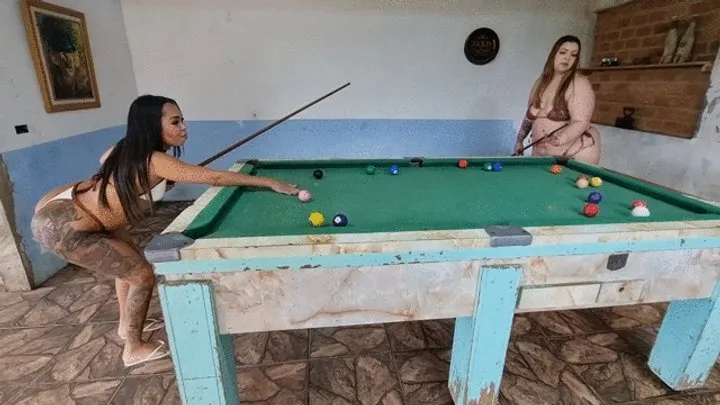 Cruel Bella Produtions - WE RENTED A BAR WITH A POOL TABLE JUST TO FART FOR YOU BY BELLA CRUEL, BABI VENTURA AND BRITNEY HUNTER CAM FULL HD