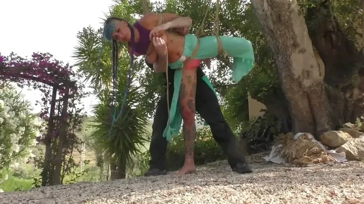 Tied In Public - Maya Homerton - Cruel Bondage Session with Damon Pierce in a Public Park - Part 2 wmv SD