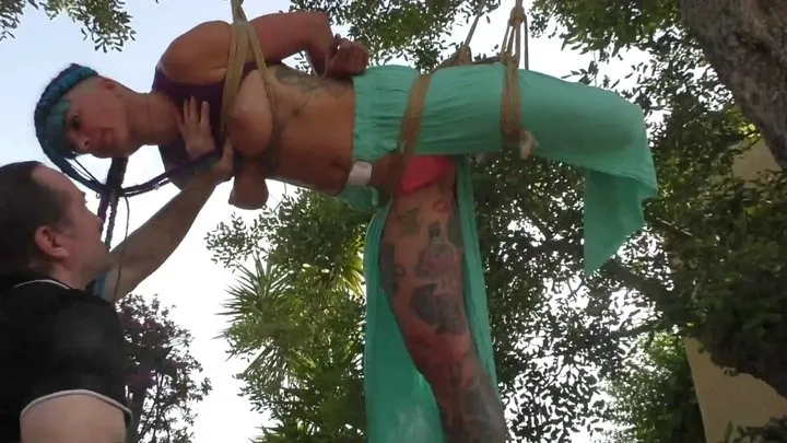 Tied In Public - Maya Homerton - Cruel Bondage Session with Damon Pierce in a Public Park - Full Clip mp4 SD