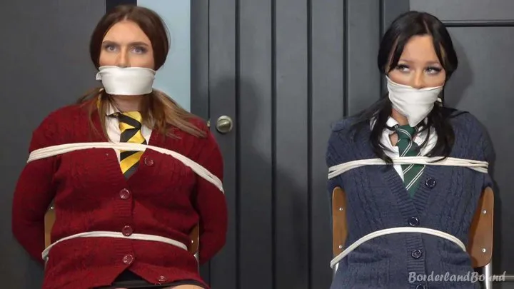 Borderland Bound - Lucie & Skyebird in: Chair-Thumping College Brats NEED Keeping Quiet & This Ruthless Robber Knows Just How to Do it! (4K)
