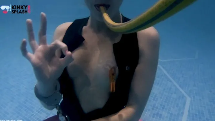 Kinky Splash - Underwater Bondage, Kink & Cum in My Tight Wetsuit - WMV