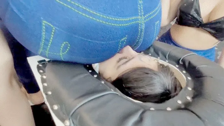 Fetish Factory Brazil Farting - Three gassy women farting on the slave trapped in the Smother box - By Ana Ayumi, Babi Love and Isabelita - Clip 3