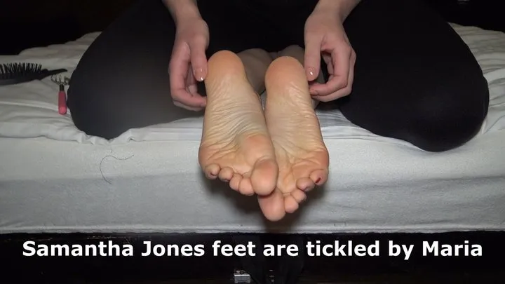 Polish Tickling - Samantha Jones feet are tickled by Maria HD