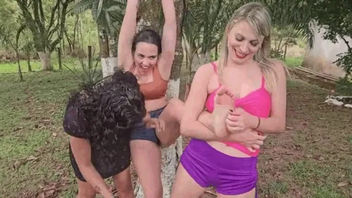 Brazilian Tickling Site - Nicole Romanoff Again - NICOLE TIED ON A TREE - FULL HD