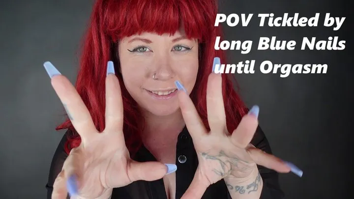 Deanna's Clip Store - POV Tickled by long sharp Blue Nails until Orgasm by Redhead Deanna MP4 1080