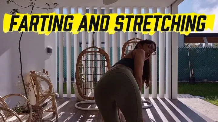 Alessiialove - Farting and Stretching outdoors