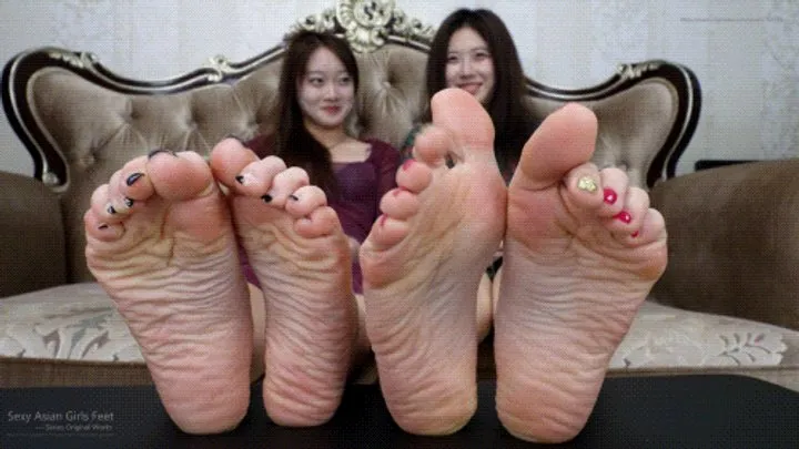 Sexy Asian Girls Feet - The playful and adorable Asian girls Meinv and Baby flaunt their sexy feet4 4K