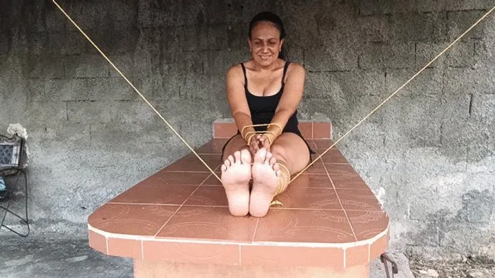 Goddess Foot Fetish - How much tickling this woman receives while she is completely tied up (3)