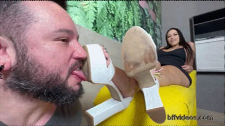 Brazil Goddess Feet - Lick Goddess Kiara Nissei Sweaty Feet, Loser! I