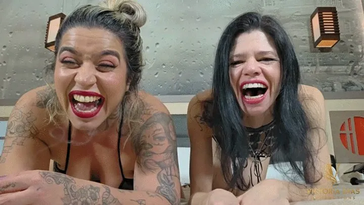 Voluptuous Veil Prodution - FART & SMOKING QUEENS: YOUR FACE IS OUR TOILET - BY KARINA CRUEL AND VICTORIA DIAS - CLIP 3 IN FULL HD - NEW NOVEMBER 2025