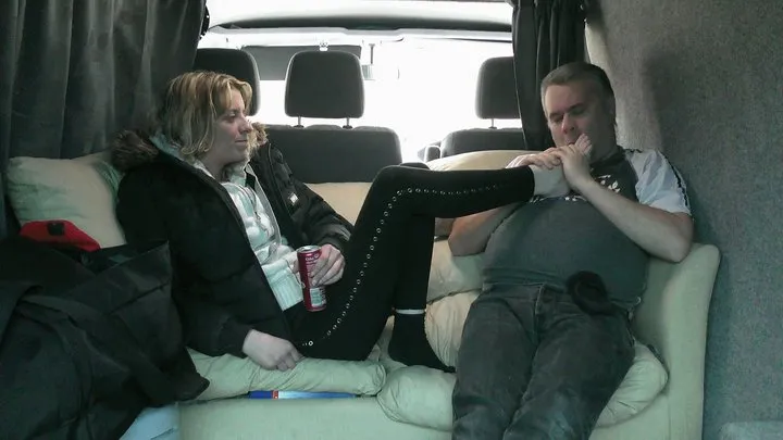 C H E L S E A - Chelsea's Foot Worship In The Camper Van (4K)