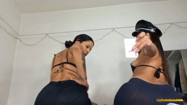 Brazilian Goddesses Fetish - Two hot policewomen who have fun farting - part 2