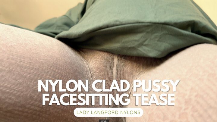 Lady Langford Nylons - Tasting My Think Nylon Pantyhose as I Sit Across Your Face