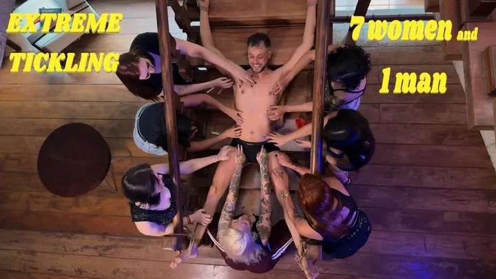 Madame Fermans - EXTREME TICKLING - 7 women and 1 man (en-720)
